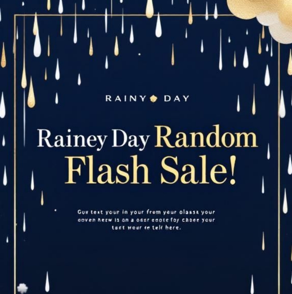 Rainey Day Flash Sale Silent Show $5,$10,$15,$20